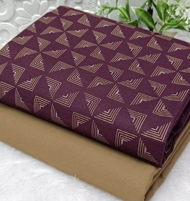 DHARMESH ENTERPRISE Cotton Blend Printed Shirt Fabric