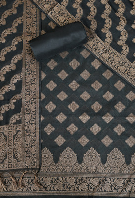 The Weavers Shop by Raavi Chanderi Self Design Salwar Suit Material