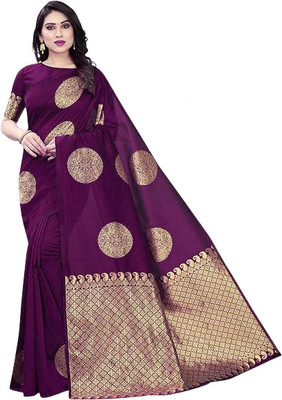 PRIHAL ART Cotton Silk Self Design Blouse Material