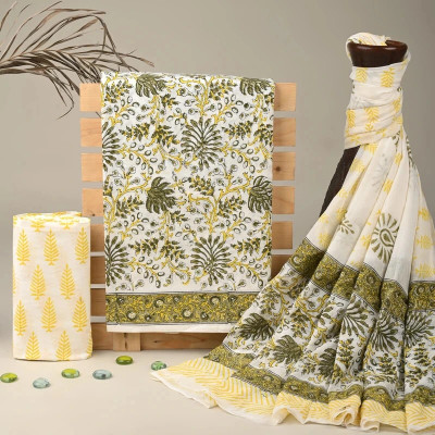 QADRI IMPEX Pure Cotton Printed Salwar Suit Material
