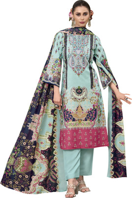 DRAVINAM Trends Pure Cotton Printed Salwar Suit Material