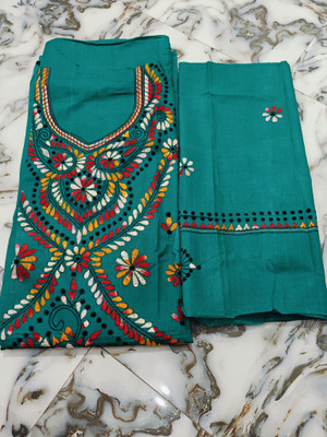 RIDDHI Pure Cotton Embroidered Salwar Suit Material
