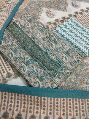 Sublime W Pure Cotton Embroidered Salwar Suit Material