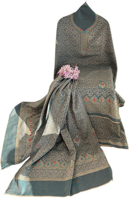 Poorrns Wool Self Design Salwar Suit Material