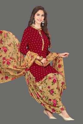 Payal Creation Crepe Printed Salwar Suit Material