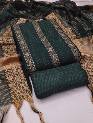 Sarvada Cotton Blend Self Design Salwar Suit Material