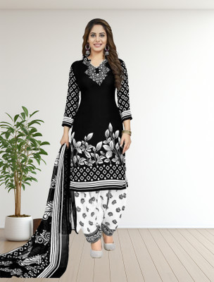 YASHIKA Crepe Printed Salwar Suit Material