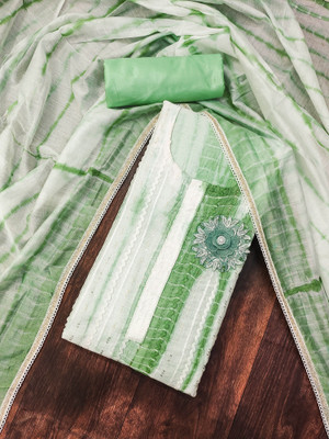Blissta Cotton Blend Striped Salwar Suit Material
