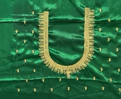 Soundarya Silk Blend Embroidered Blouse Material