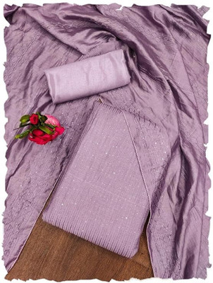 star impex Cotton Blend Embellished Kurta & Churidar Material