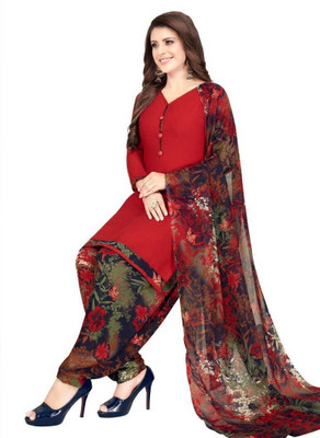 the kaan Crepe Printed Salwar Suit Material