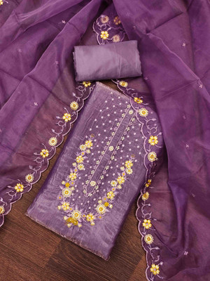 Kimisha Viscose Rayon Embroidered Salwar Suit Material
