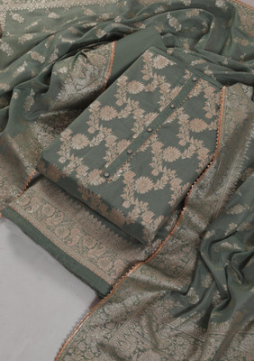 Tavas Art Silk Self Design Salwar Suit Material
