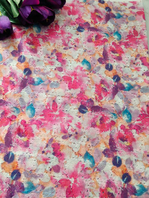 S RATHOD CREATION Cotton Blend Printed Salwar Suit Material