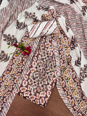 ShopGlobal Pure Cotton Printed Salwar Suit Material