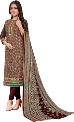 DRAVINAM Trends Wool Printed Salwar Suit Material