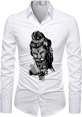 Mahi creations Linen Printed Shirt Fabric