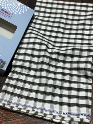 Raymond Polycotton Checkered Shirt Fabric