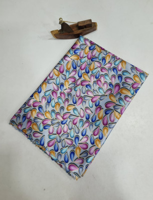 Arpita Fashion Satin Floral Print Blouse Material