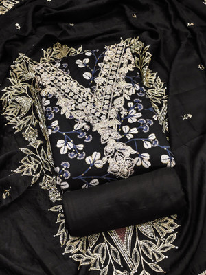Tavas Cotton Blend Self Design Salwar Suit Material