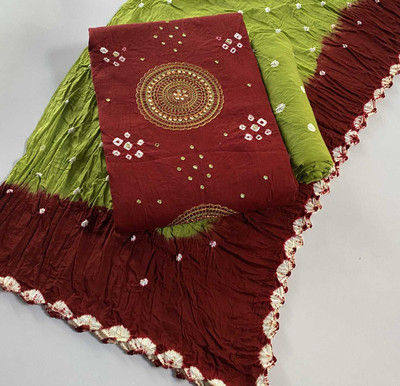 Drashti Creation Pure Cotton Embellished Salwar Suit Material