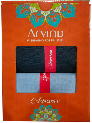 Arvind Cotton Blend Self Design Shirt & Trouser Fabric