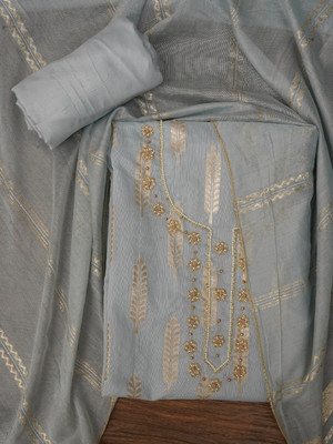 Jaipur Kurti Silk Blend Self Design Salwar Suit Material