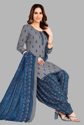 SHREE JEENMATA COLLECTION Pure Cotton Printed Kurta & Patiyala Material