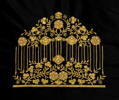 TRAVOXA Cotton Silk Solid, Embroidered Blouse Material