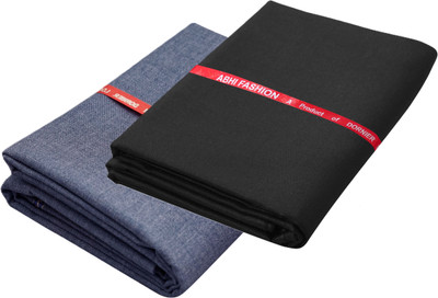 abhi fashion Cotton Blend Solid Shirt & Trouser Fabric