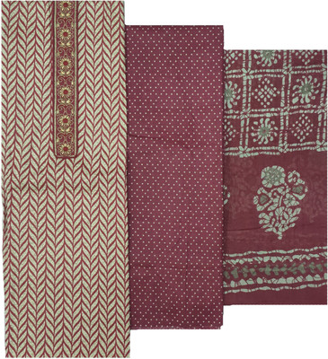 Soul Essence Pure Cotton Embroidered Salwar Suit Material