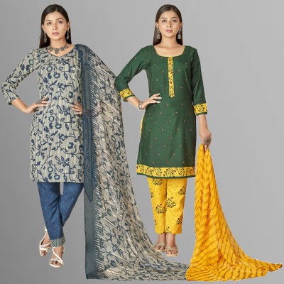 Kashvi Crepe Solid, Striped Salwar Suit Material