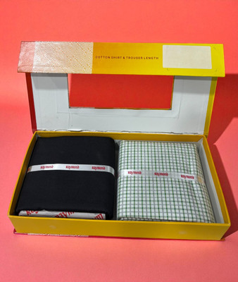 Raymond Cotton Blend Checkered Shirt & Trouser Fabric