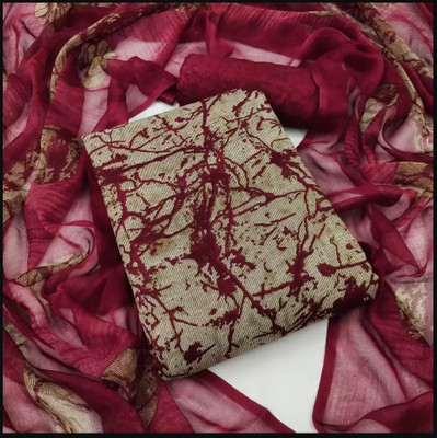 AYKA CLOTHINGS Crepe Striped Salwar Suit Material