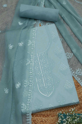 soch Chiffon Embroidered Salwar Suit Material