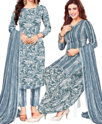 DUTT TEXTILE Crepe Paisley Salwar Suit Material
