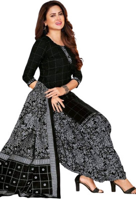Darshini Crepe Printed Kurta & Patiyala Material