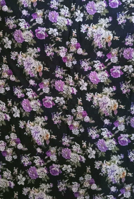 HOC Crepe Printed Kurta & Sharara Fabric