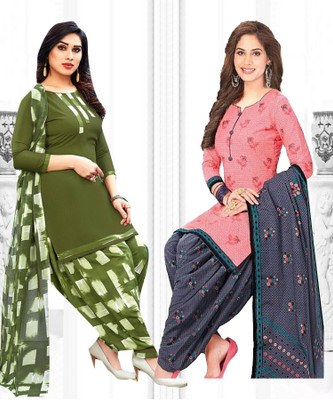 VERCO Crepe Floral Print, Printed Salwar Suit Material