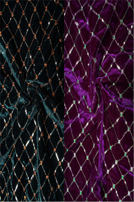 Durga Velvet Self Design Blouse Material