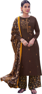 HouseOfCommon Wool Embroidered Salwar Suit Material
