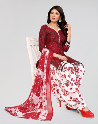 ANIRAV Crepe Printed Kurta & Palazzo Material