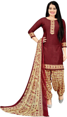 IYALAFAB Crepe Floral Print Salwar Suit Material