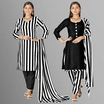 ANAND Crepe Printed Salwar Suit Material