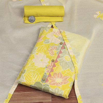 BIBA Linen Printed Salwar Suit Material