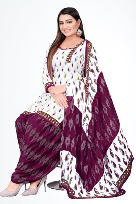 Om Creation Crepe Printed Salwar Suit Material