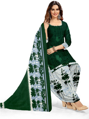 Sthit Crepe Floral Print Kurta & Patiyala Material