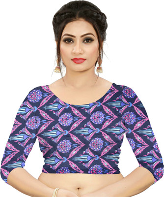 Gopinath creation Satin Printed Blouse Material