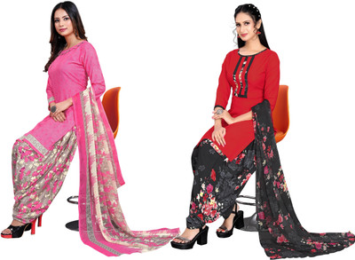 KISSAH Crepe Printed Salwar Suit Material
