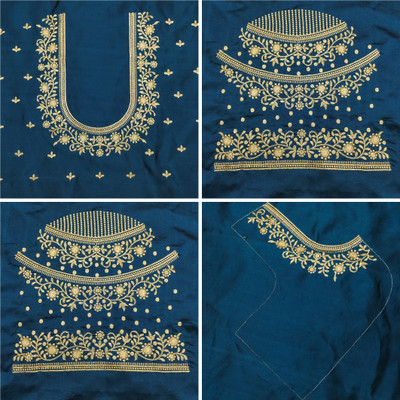 Vivida Enterprise Art Silk Embroidered Blouse Material